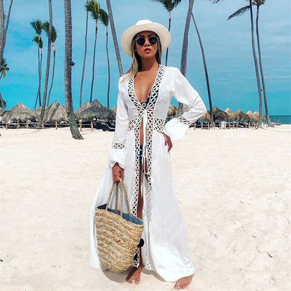 Bohemian Tunic Style Swimsuit Cover Ups