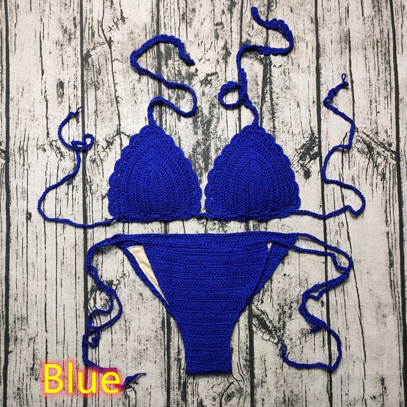Women's Boho/ Vintage Style Crocheted Bikini Set