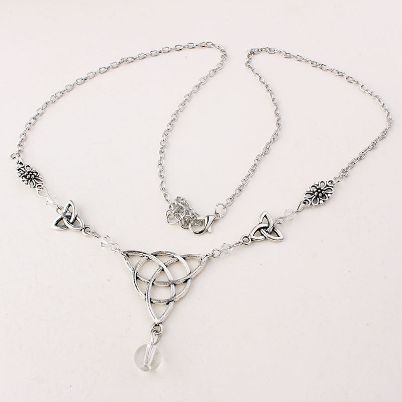 Gothic Knot Head Chain with Colourful Beads Hair Jewellery Accessory