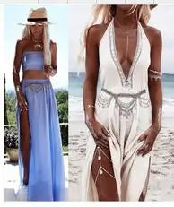 Boho /Gypsy Summer Beach Waist Belly Chains. Tribal Punk Dance with Long Tassels
