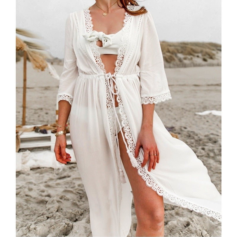 Bohemian Tunic Style Swimsuit Cover Ups