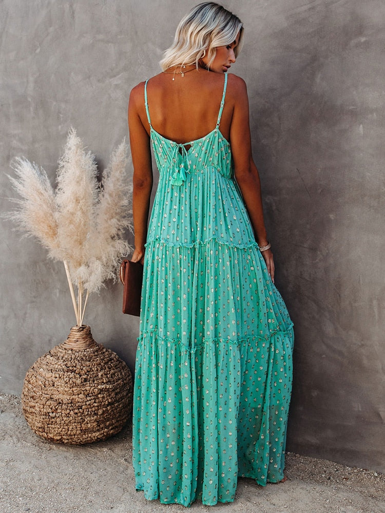 Bohemian Maxi Printed Sundress