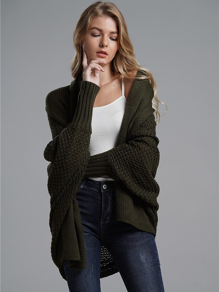 Winter Knitted Long Sleeve Vintage Cardigan