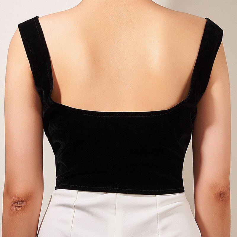 Lace Up Corset Bustier Cami Crop Top With Slimming Shaper Waist Belt