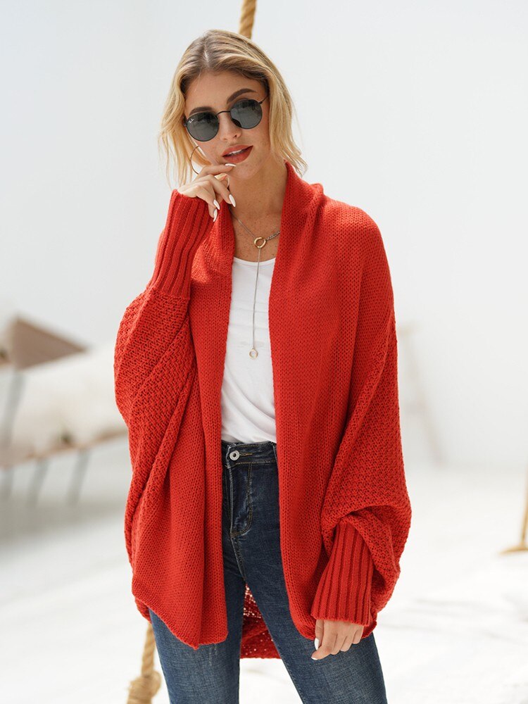 Winter Knitted Long Sleeve Vintage Cardigan