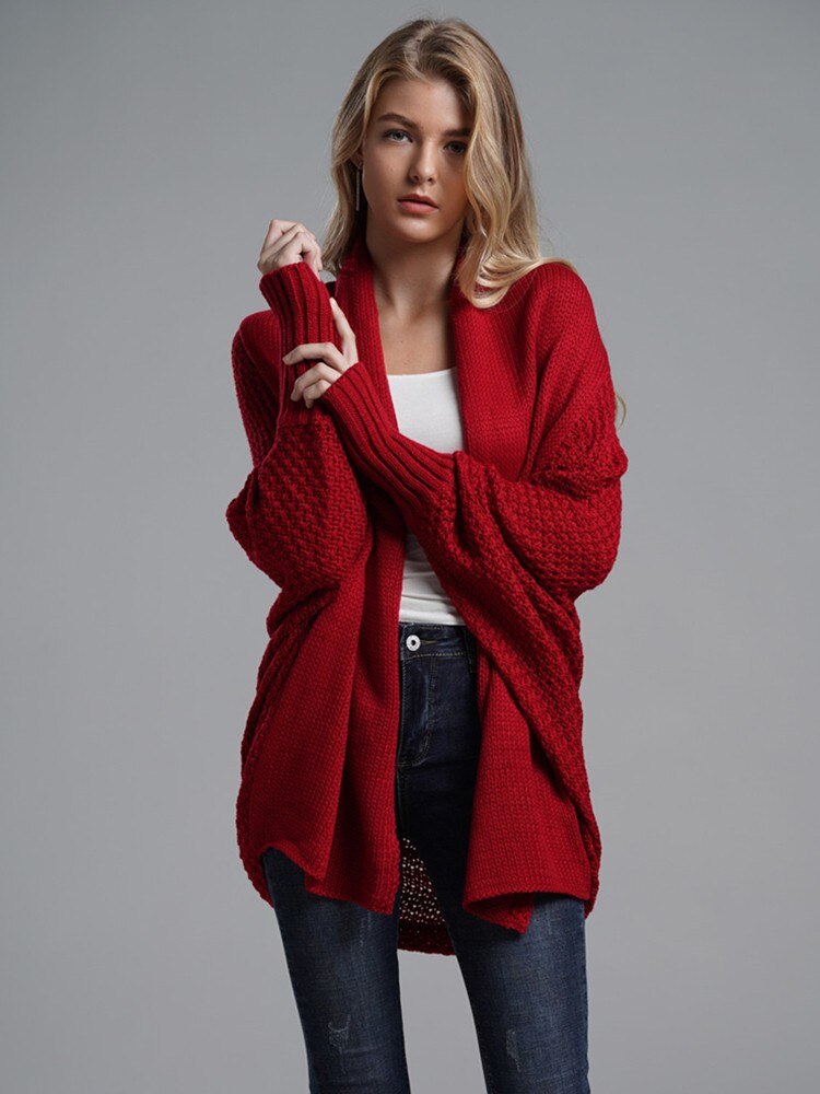 Winter Knitted Long Sleeve Vintage Cardigan