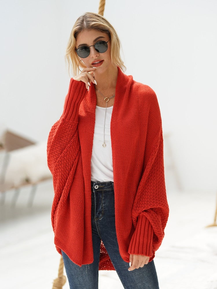Winter Knitted Long Sleeve Vintage Cardigan