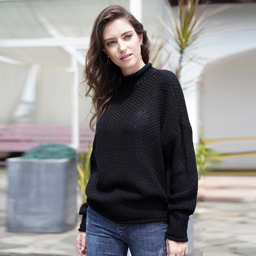 Winter Knitted Pullover High-Neck Jumper