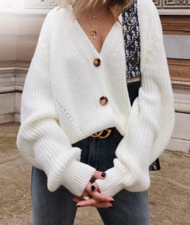 Winter Boho Long Sleeve Loose Knitted Cardigan