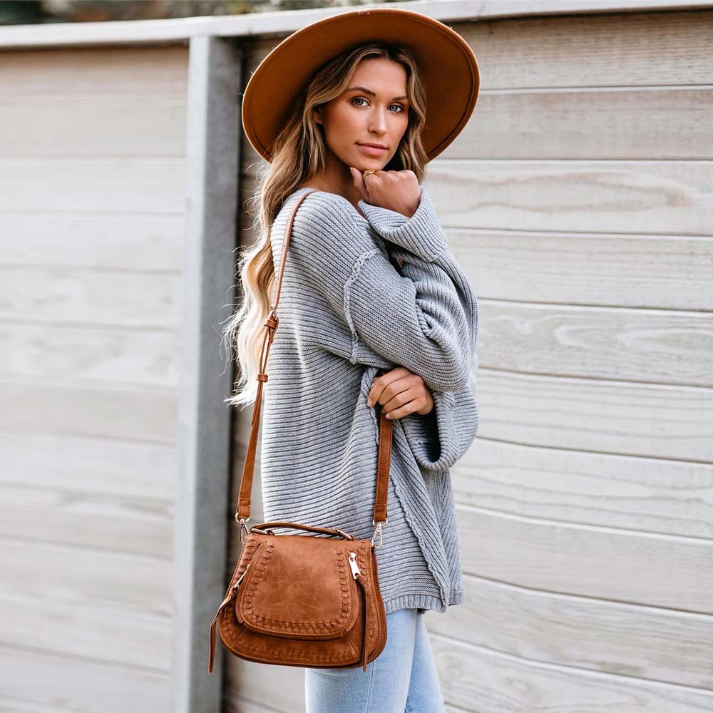 Winter Knitted Jumper with Loose Long Sleeves