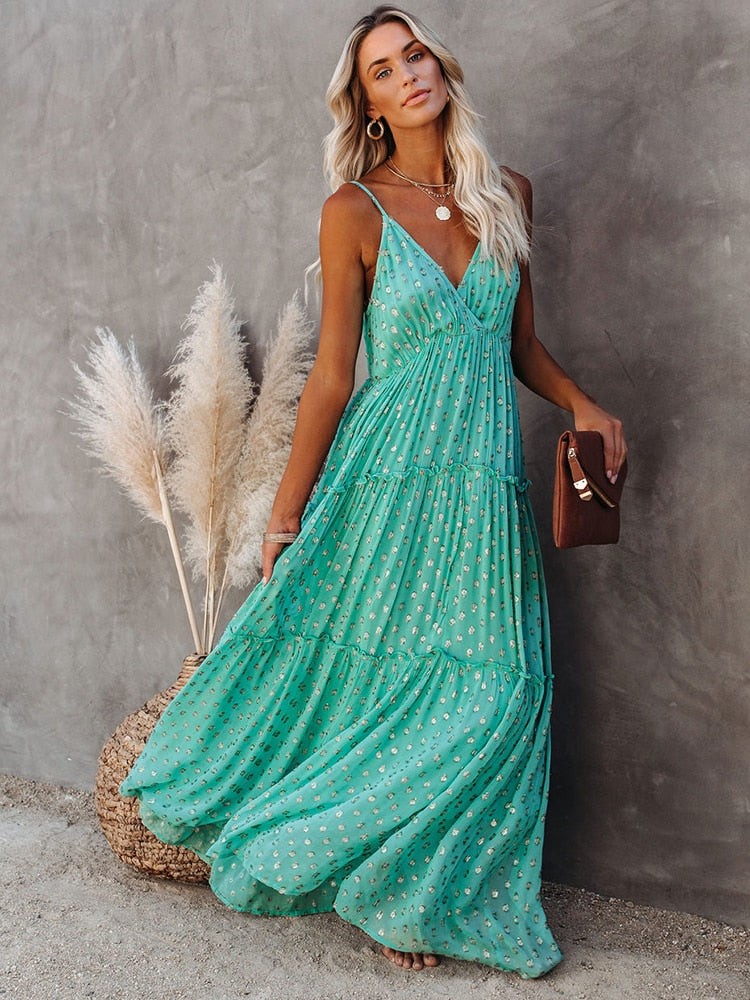 Bohemian Maxi Printed Sundress